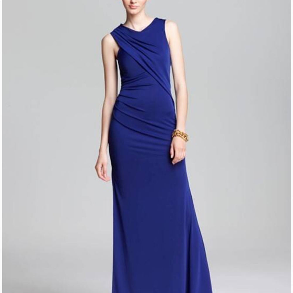 BCBG Blue Draped Dress